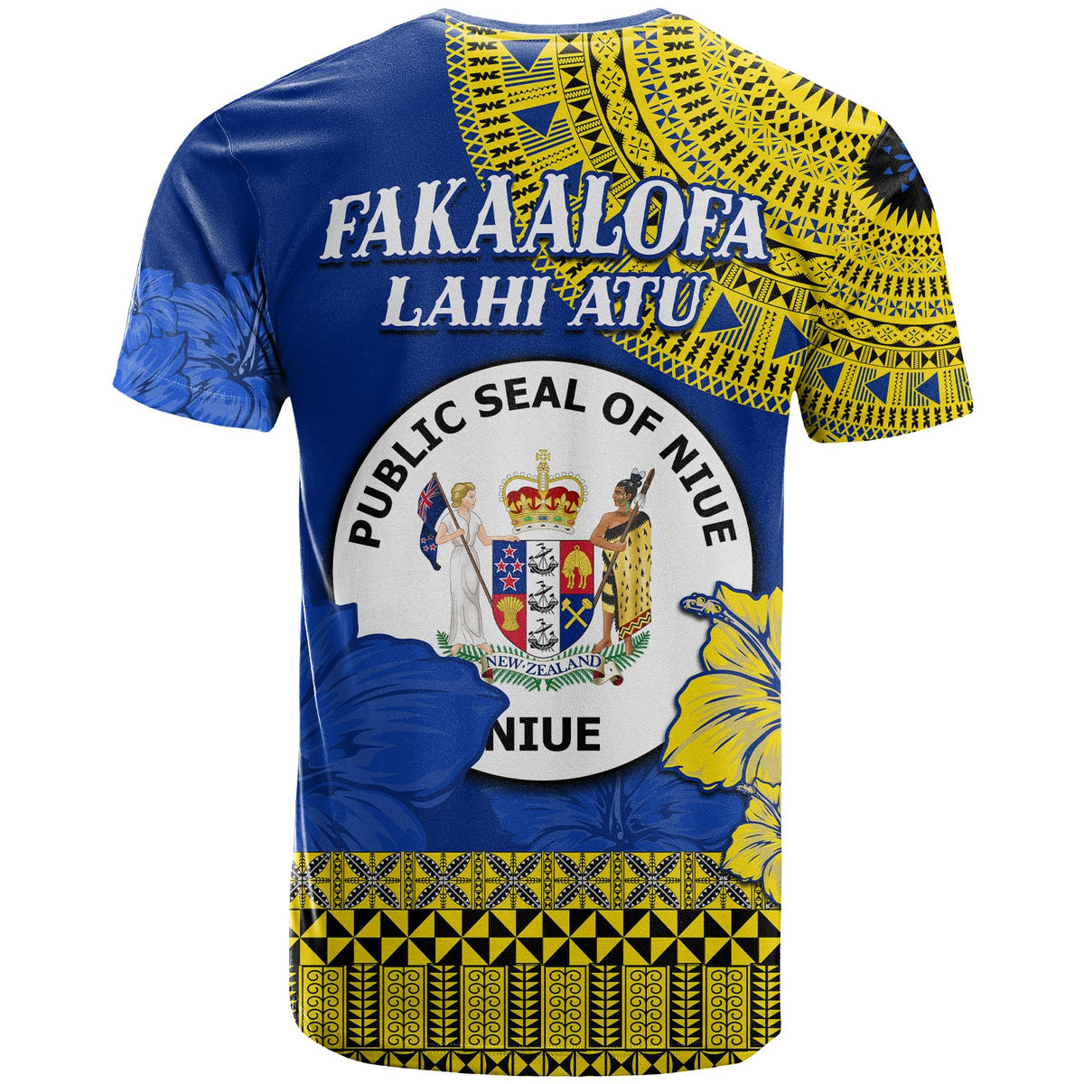 Niue Hiapo T Shirt Rock of Polynesia Tapa Niuean Crab Happy Day LT13 - Polynesian Pride