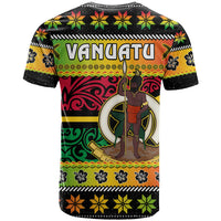 Vanuatu Christmas T Shirt Pig Tusk Polynesian Joyeux Noel Flag Art LT14 - Polynesian Pride