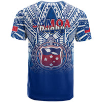 Samoa Rugby T Shirt Toa Samoa Polynesian Pacific Navy Version LT14 - Polynesian Pride