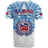 Samoa Rugby T Shirt Toa Samoa Polynesian Pacific White Version LT14 - Polynesian Pride