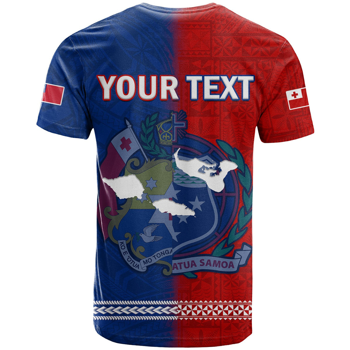 Custom TokoUso T Shirt Tonga and Samoa United We Stand Divided We Fall LT14 - Polynesian Pride