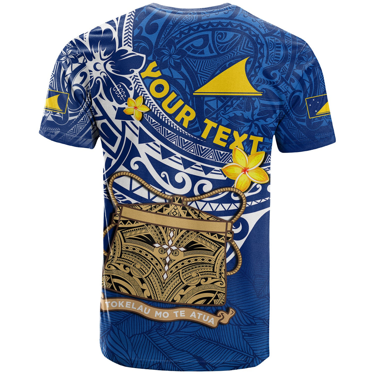 Custom Tokelau T Shirt National Badge Polynesian Happy 74th Independence Anniversary LT14 - Polynesian Pride