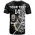 (Custom Text and Number) New Zealand Silver Fern Rugby T Shirt All Black Maori Version Black LT14 - Polynesian Pride