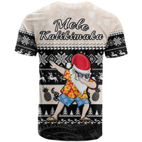 Hawaii Mele Kalikimaka T Shirt Dabbing Santa Black Merry Christmas LT14 - Polynesian Pride