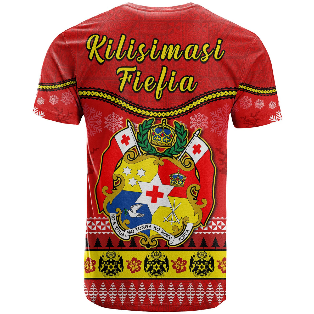 Tonga Christmas T Shirt Tongan Ngatu Kilisimasi Fiefia LT14 - Polynesian Pride