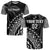 (Custom Text and Number) Fiji Rugby T Shirt Fijian Cibi Dance Tapa Pattern Black LT14 Adult Black - Polynesian Pride