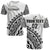 (Custom Text and Number) Fiji Rugby T Shirt Fijian Cibi Dance Tapa Pattern White LT14 Adult White - Polynesian Pride
