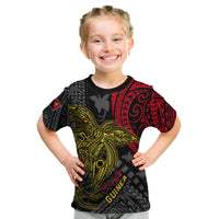 (Custom Text and Number) Papua New Guinea T Shirt KID Raggiana Birds Of Paradise Happy 47th Independence Day LT13 - Polynesian Pride