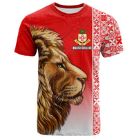 Kolisi Tonga College Atele T Shirt Home of the Lions LT13 Red - Polynesian Pride