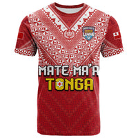 Tonga Rugby MMT T Shirt Ngatu Mate Maa Tonga Special LT13 Red - Polynesian Pride