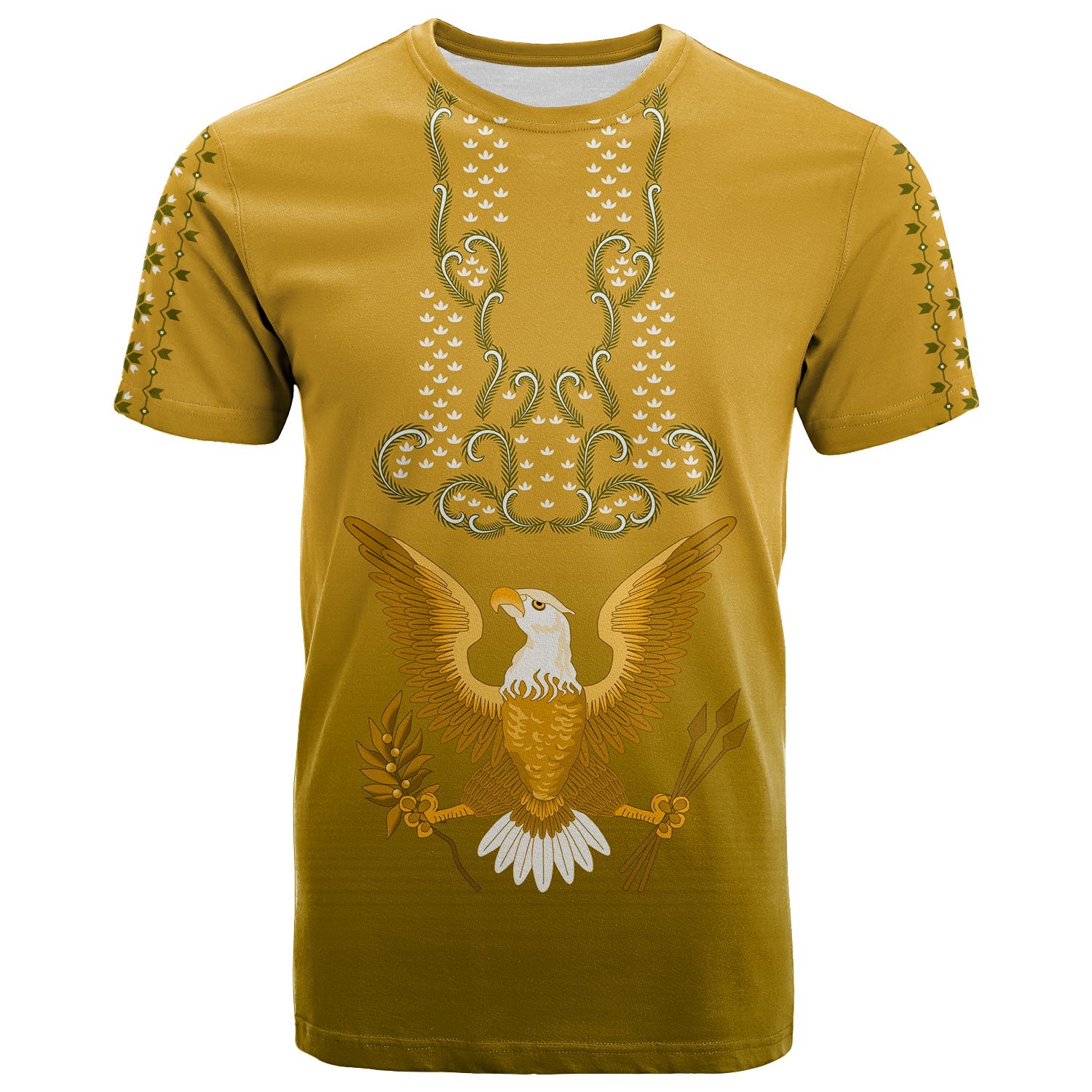 Custom Philippines T Shirt Sun Filipino Gold Barong LT13 Gold - Polynesian Pride