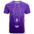 Custom Philippines T Shirt Sun Filipino Purple Barong LT13 Purple - Polynesian Pride