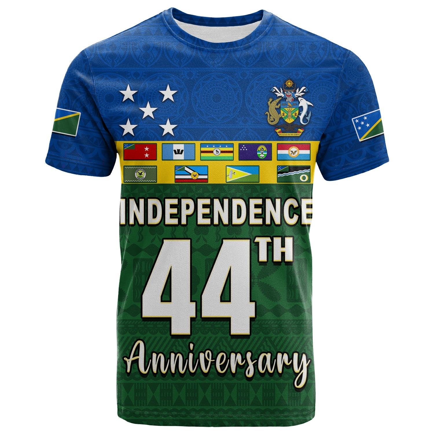 Solomon Islands National Day T Shirt Independence Day Tapa Pattern LT13 Green - Polynesian Pride
