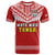 (Custom Text and Number) Tonga Rugby T Shirt Mate Maa Tonga Pacific Ngatu White LT14 - Polynesian Pride