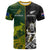Australia Rugby Mix Aotearoa Rugby T Shirt Wallabies All Black Special Version LT14 Black - Polynesian Pride