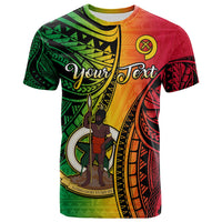 Custom Vanuatu T Shirt Luganville Polynesian Reggae Coat of Arms LT14 Reggae - Polynesian Pride