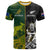 Custom Australia Rugby Mix Aotearoa Rugby T Shirt Wallabies All Black Special Version LT14 - Polynesian Pride