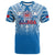 (Custom Text and Number) Samoa Rugby T Shirt Personalise Toa Samoa Polynesian Pacific Blue Version LT14 - Polynesian Pride