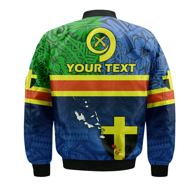 (Custom Personalised) Vanuatu Tafea Province Day Bomber Jacket Tafea Flag Color Style LT9 - Polynesian Pride