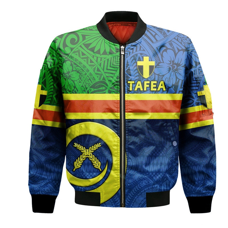 Vanuatu Tafea Province Day Bomber Jacket Tafea Flag Color Style LT9 Unisex Blue - Polynesian Pride