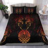 Tahiti Bedding Set - Coat Of Arms With Tribal Pattern - Polynesian Pride