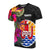 Tahiti T Shirt Hibiscus Polynesian Pattern Unisex Black - Polynesian Pride