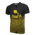 Tahiti Polynesian T Shirt Gold Pride Map and Seal Unisex Gold - Polynesian Pride