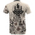 Tahiti T Shirt Tahiti FLag Beige Hibiscus - Polynesian Pride