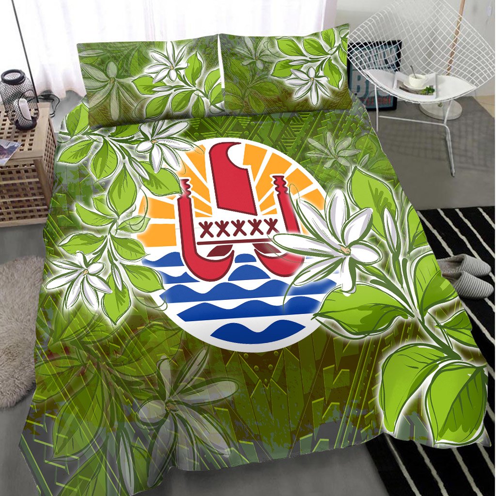 Tahiti Bedding Set - Tahitian Tiare Flowers - Polynesian Pride