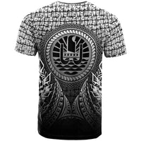 Tahiti T Shirt Circle Pattern Black - Polynesian Pride