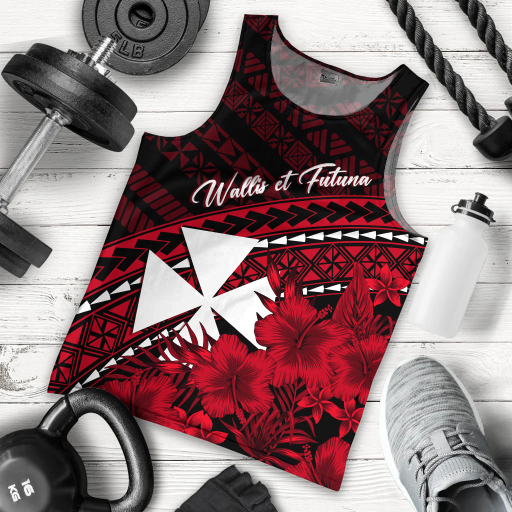 Wallis et Futuna Personalised Men Tank Top Tapa Hibiscus Vibes LT7 - Polynesian Pride