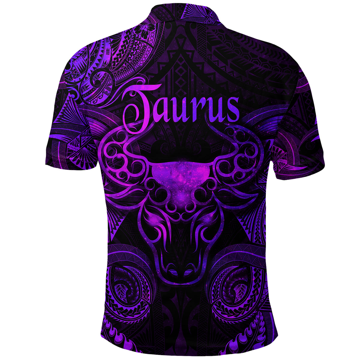 Taurus Zodiac Polynesian Polo Shirt Unique Style Purple LT8 - Polynesian Pride