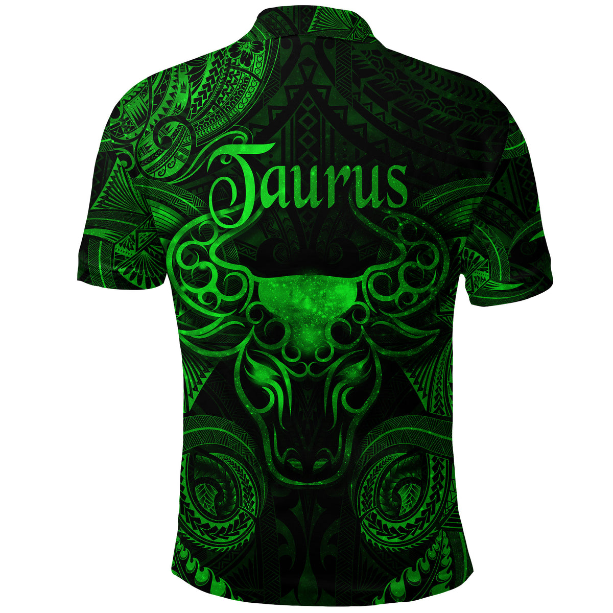 Taurus Zodiac Polynesian Polo Shirt Unique Style Green LT8 - Polynesian Pride