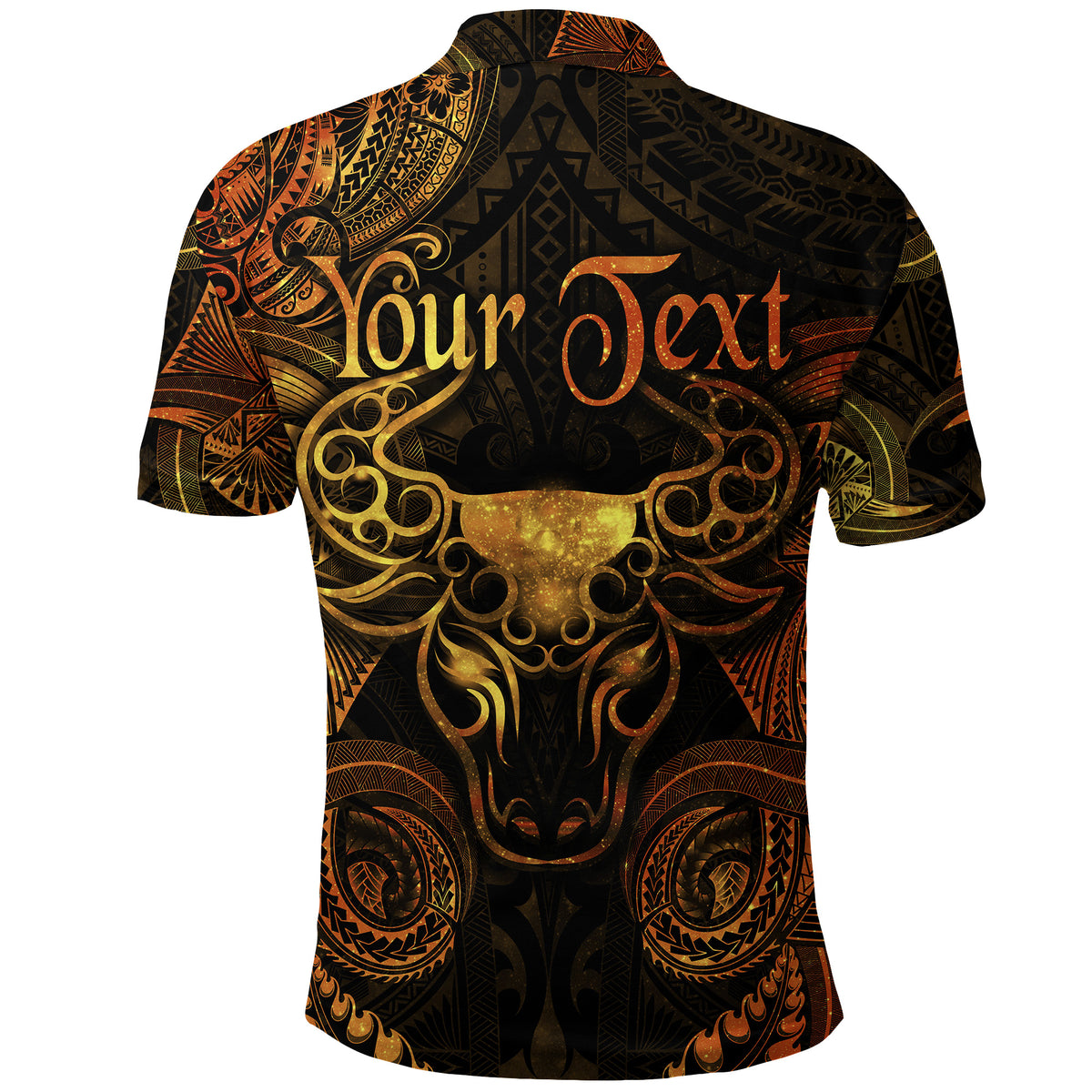 Custom Taurus Zodiac Polynesian Polo Shirt Unique Style Gold LT8 - Polynesian Pride