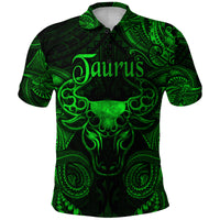 Taurus Zodiac Polynesian Polo Shirt Unique Style Green LT8 - Polynesian Pride