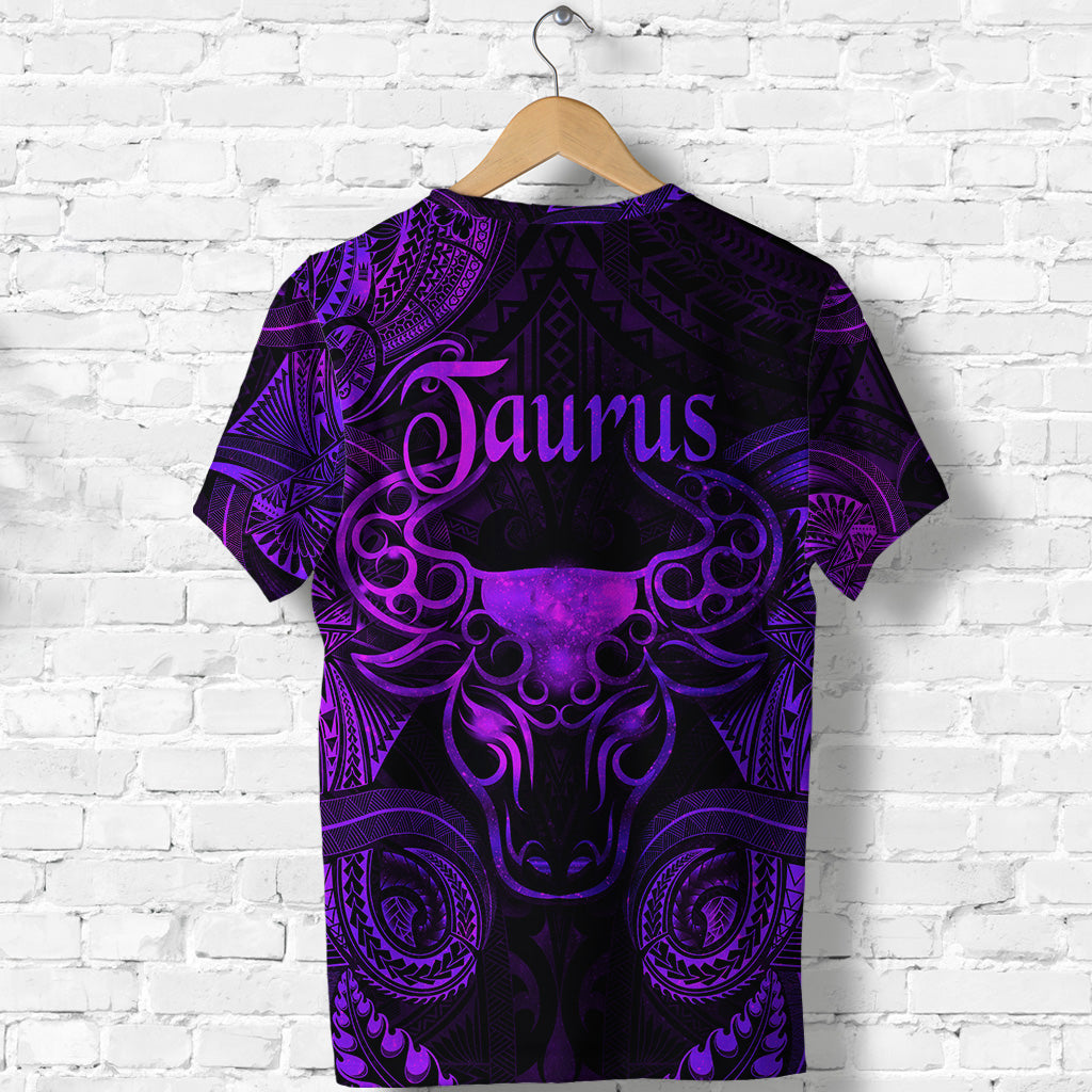 Taurus Zodiac Polynesian T Shirt Unique Style Purple LT8 - Polynesian Pride