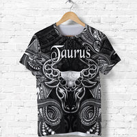 Taurus Zodiac Polynesian T Shirt Unique Style Black LT8 - Polynesian Pride