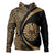 French Polynesia Hoodie Coat of Arm Lauhala Gold Circle Pullover Hoodie Gold - Polynesian Pride