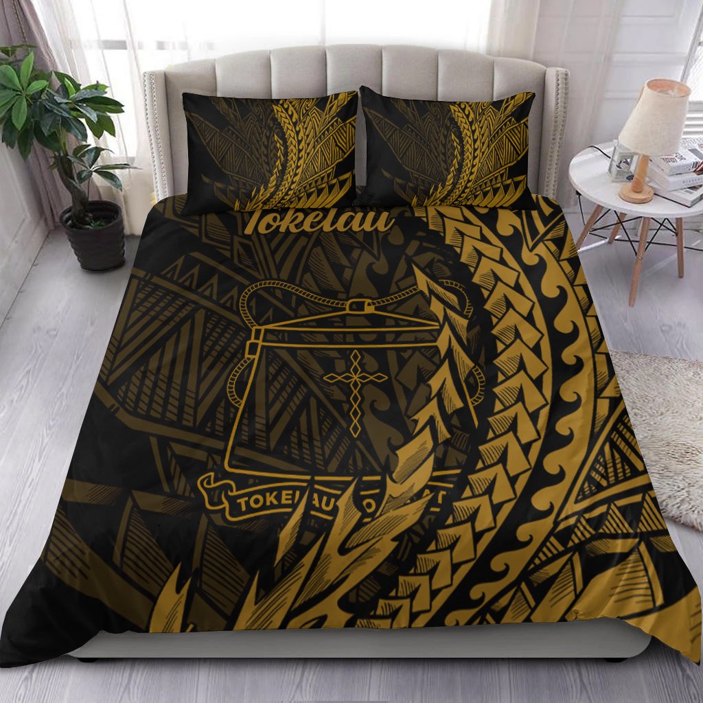 Tokelau Bedding Set - Wings Style Black - Polynesian Pride