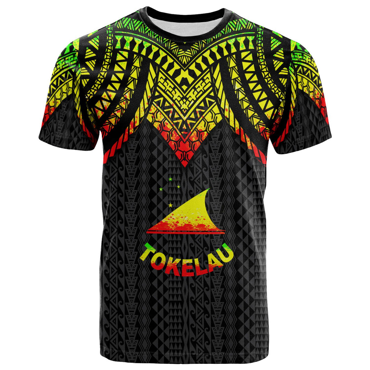 Tokelau T Shirt Polynesian Armor Style Reagge Unisex Reagge - Polynesian Pride