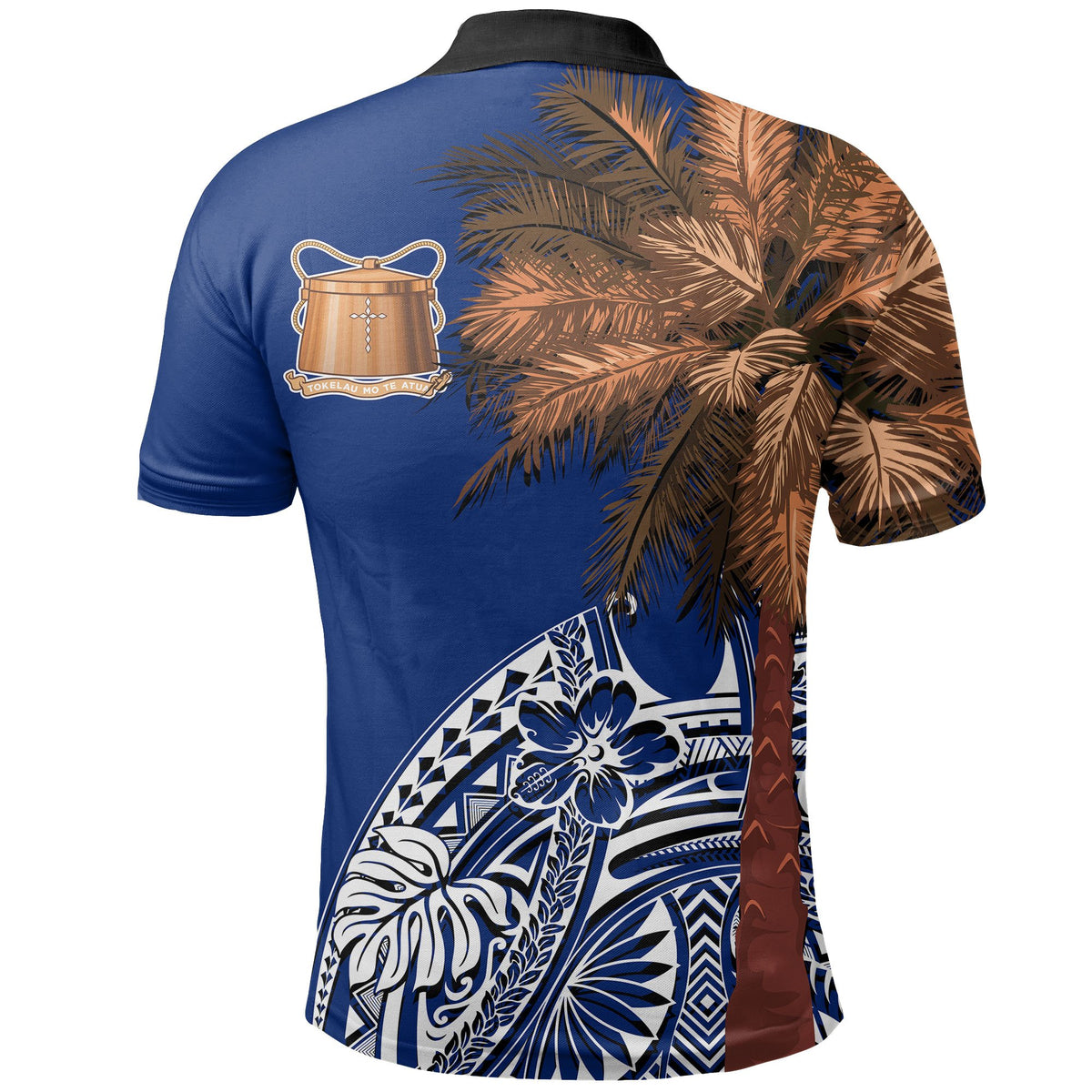 Tokelau Polo Shirt Polynesian Palm Tree Flag - Polynesian Pride