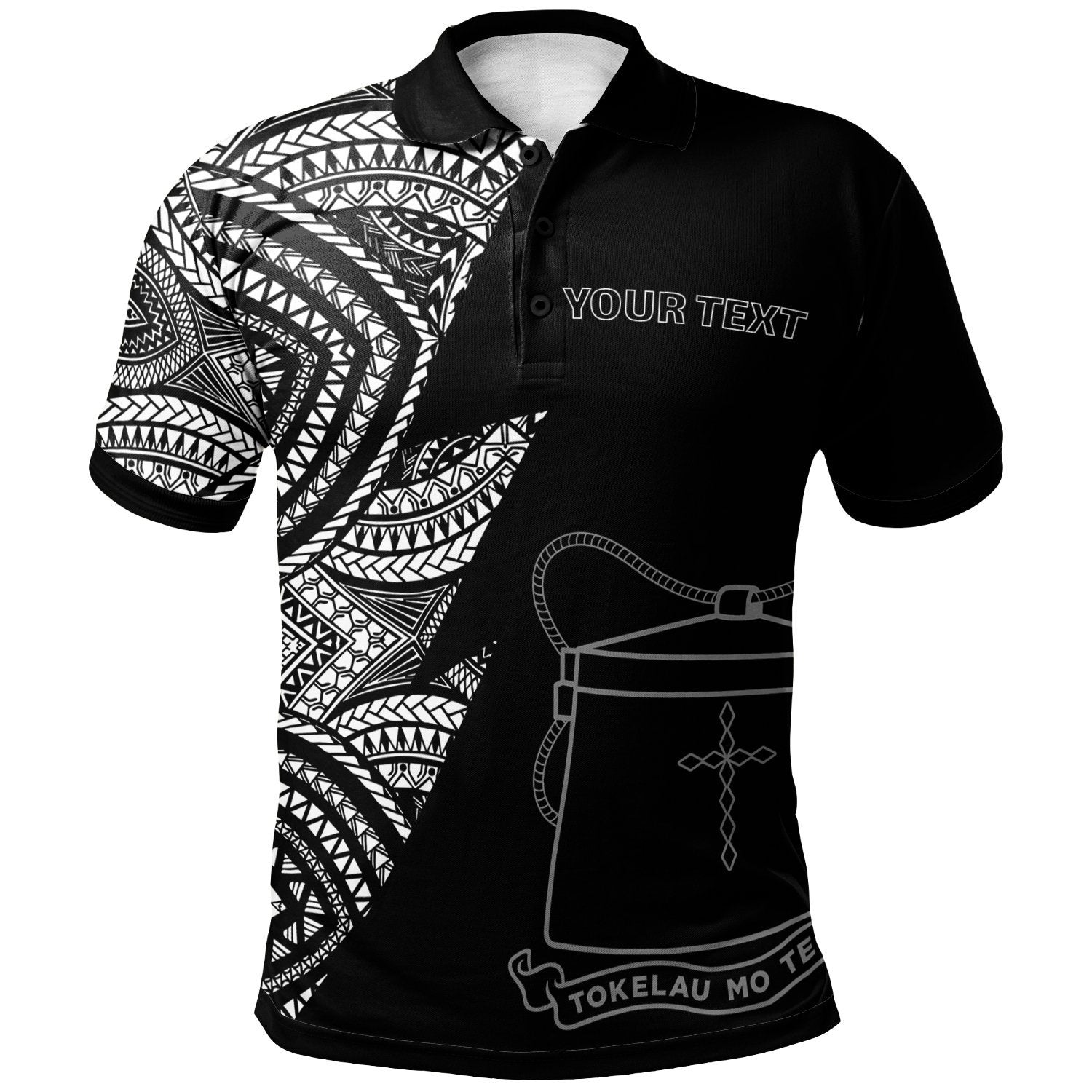 Tokelau Custom Polo Shirt Flash Style White Unisex White - Polynesian Pride