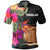 Tokelau Polo Shirt Polynesian Hibiscus Pattern Unisex Black - Polynesian Pride