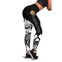 Tokelau Polynesian Leggings - Polynesian Tattoo Black Version Black - Polynesian Pride