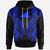 Tokelau Hoodie Polynesian Lion Head Blue Style Unisex Blue - Polynesian Pride