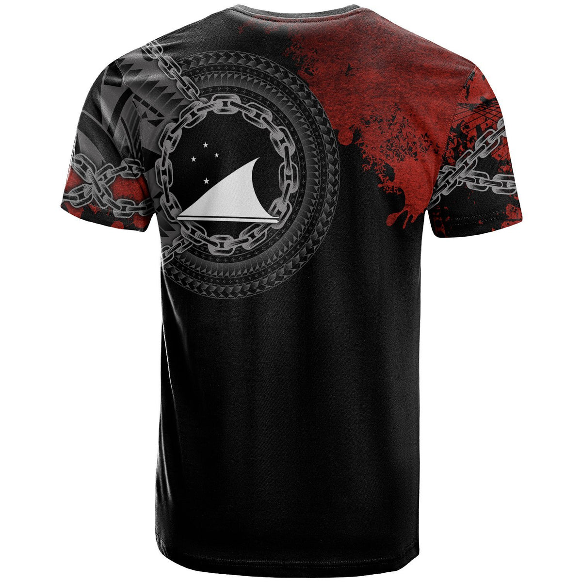 Tokelau Polynesian Custom T Shirt Polynesian Chain Style - Polynesian Pride