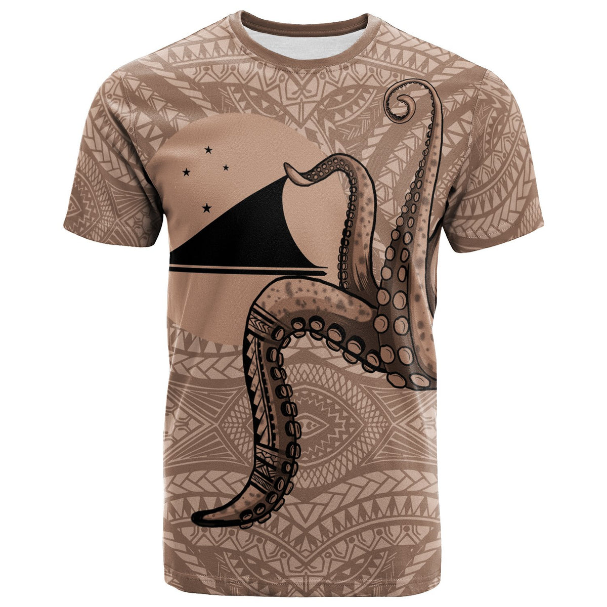 Tokelau T Shirt Octopus Tentacle Unisex Art - Polynesian Pride