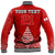 (Custom Personalised) Mate Ma'a Tonga Rugby Baseball Jacket Tongan Kupesi Ngatu Style LT9 - Polynesian Pride