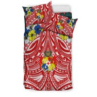 Tonga Bedding Set - Polynesian Pattern Red Color LT7 - Polynesian Pride
