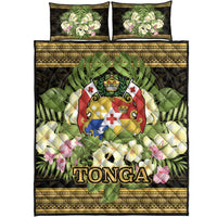Tonga Quilt Bed Set - Polynesian Gold Patterns Collection - Polynesian Pride